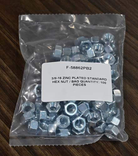 F-60407-PPB4 3/4-10 PLAIN FINISH HEAVY HEX NUT A563 GRADE A / BAG QUANTITY: 50 PIECES